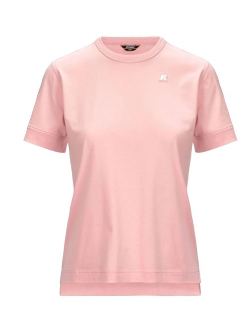 T-shirt da donna emel in cotone K-WAY | K2122UW.W7C