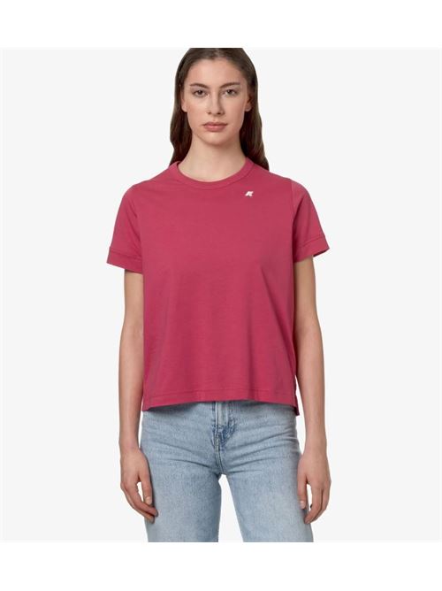 T-shirt da donna emel in cotone K-WAY | K2122UW.XBW