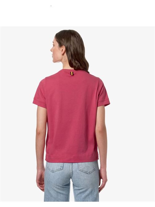 T-shirt da donna emel in cotone K-WAY | K2122UW.XBW