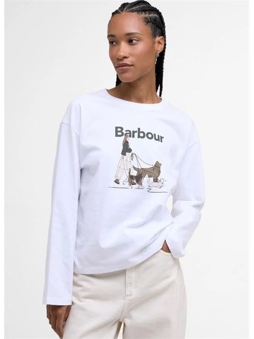 whoodhouse ls t-shirt BARBOUR | LTS0686.WH11