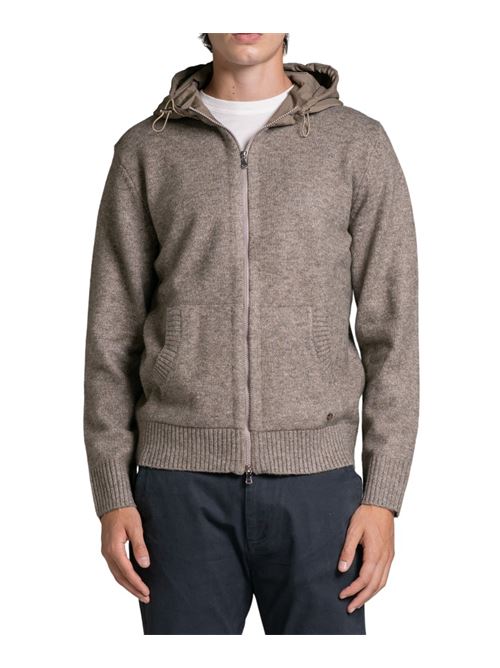 hoodie zip mixed viscose c.rock IMPURE | QUINN.C51
