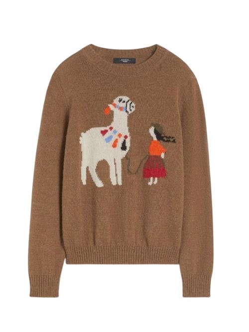 Maglia in alpaca e lana - NOCCIOLA WEEKEND | 2525366292600.005