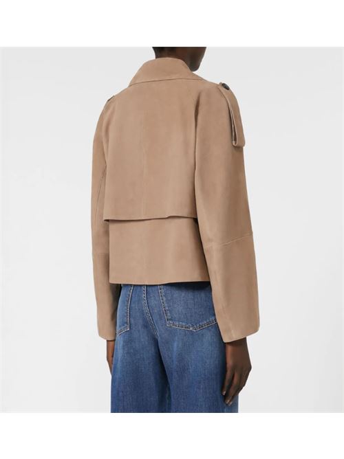 Trench corto in pelle scamosciata WEEKEND | 2525446061600.001