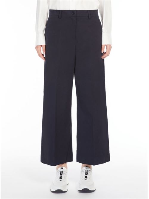 Cropped trousers in cotton satin WEEKEND | 2425136011600.009