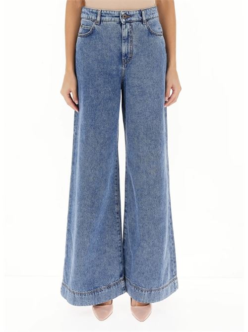 Wide leg jeans in cotton WEEKEND | 2425186022600.013