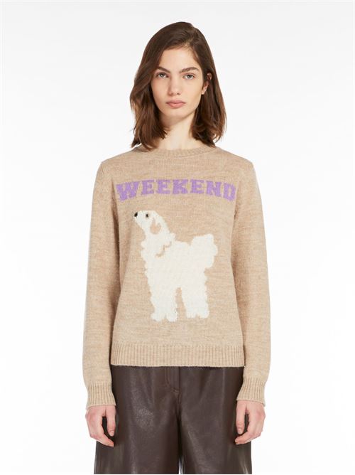 Intarsia sweater in alpaca and wool WEEKEND | 2425366242600.002