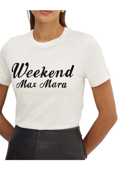 T-shirt bianca in cotone WEEKEND | 2425976031600.005