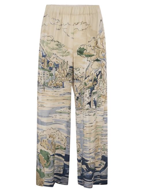 Printed silk trousers WEEKEND | 2625136021600.001