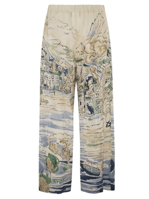 Printed silk trousers WEEKEND | 2625136021600.001